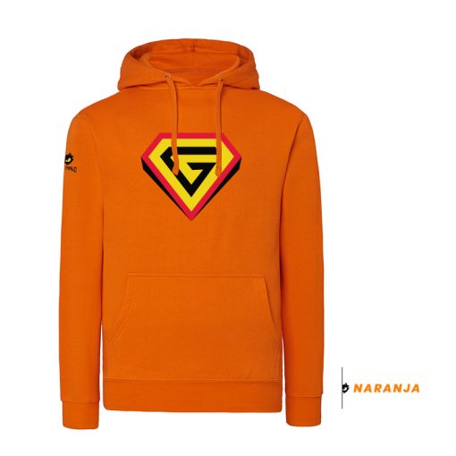 sudadera-supergato-chica-NARANJA